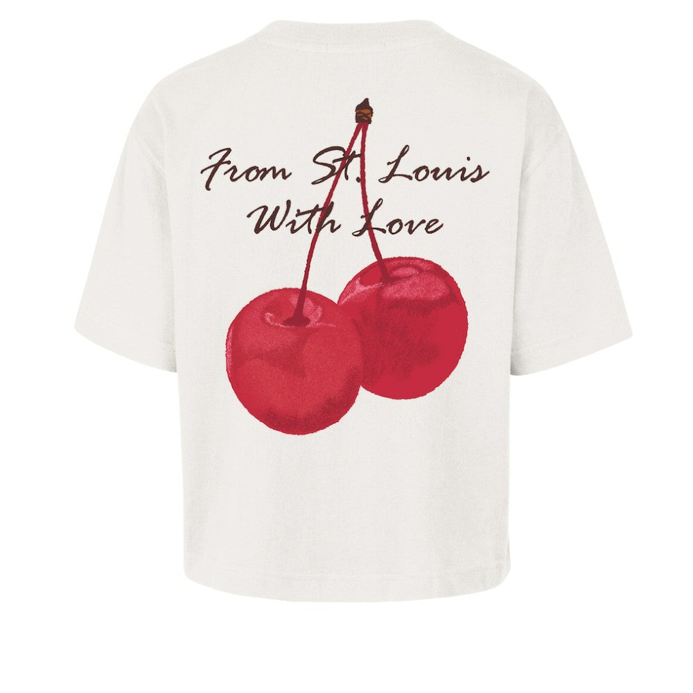 St. Louis Cardinals Women's Love Letter Reed City T-Shirt - Cream | 47 brand