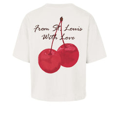 St. Louis Cardinals Women's Love Letter Reed City T-Shirt - Cream | 47 brand