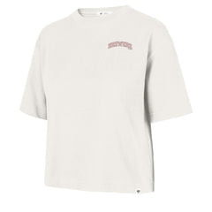 Milwaukee Brewers Women's Love Letter Reed City T-Shirt - Cream | 47 brand
