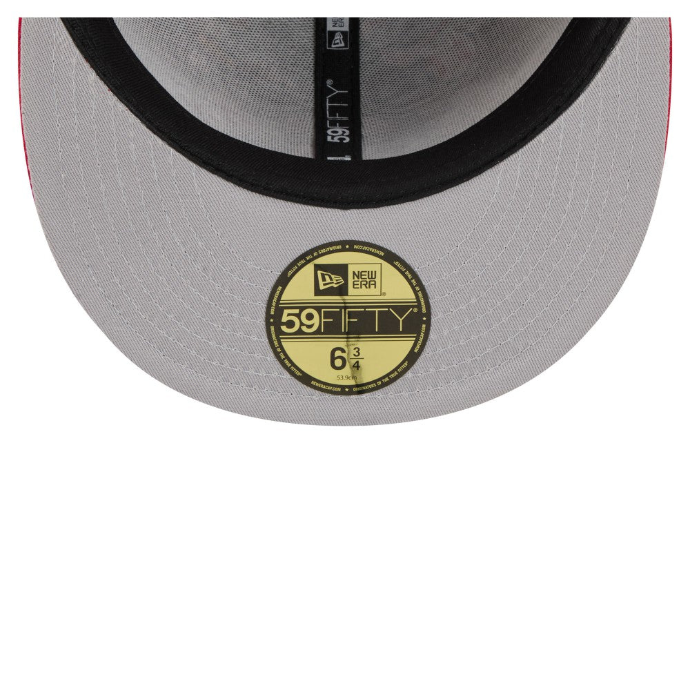 Los Angeles Angels All Over 59FIFTY Fitted Hat - Red | New Era