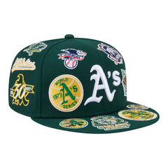 Athletics All Over 59FIFTY Fitted Hat - Green | New Era