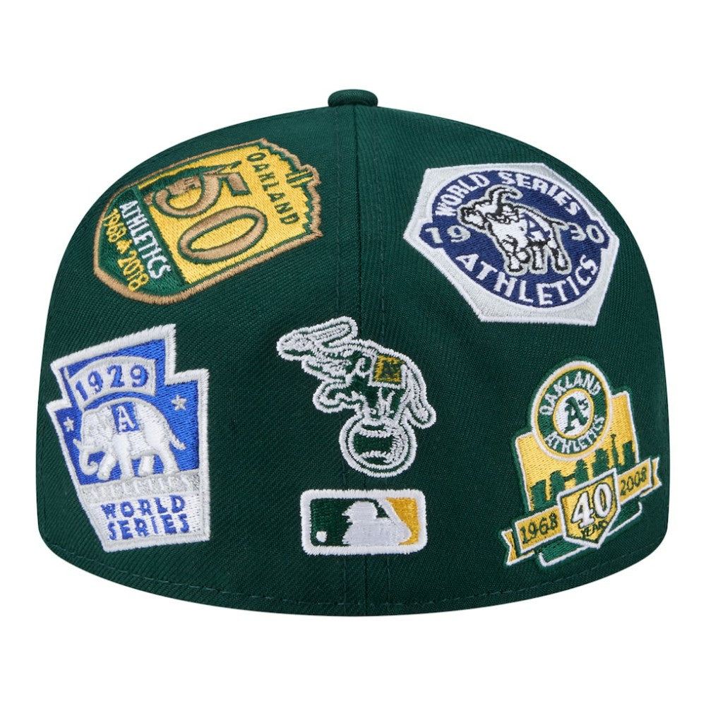 Athletics All Over 59FIFTY Fitted Hat - Green | New Era