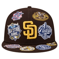 San Diego Padres All Over 59FIFTY Fitted Hat - Brown | New Era