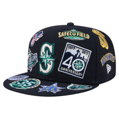 Seattle Mariners All Over 59FIFTY Fitted Hat - Navy | New Era