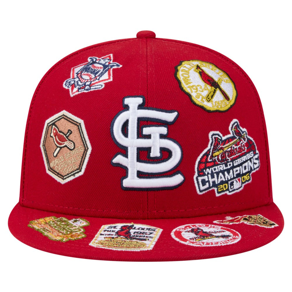 St. Louis Cardinals All Over 59FIFTY Fitted Hat - Red | New Era