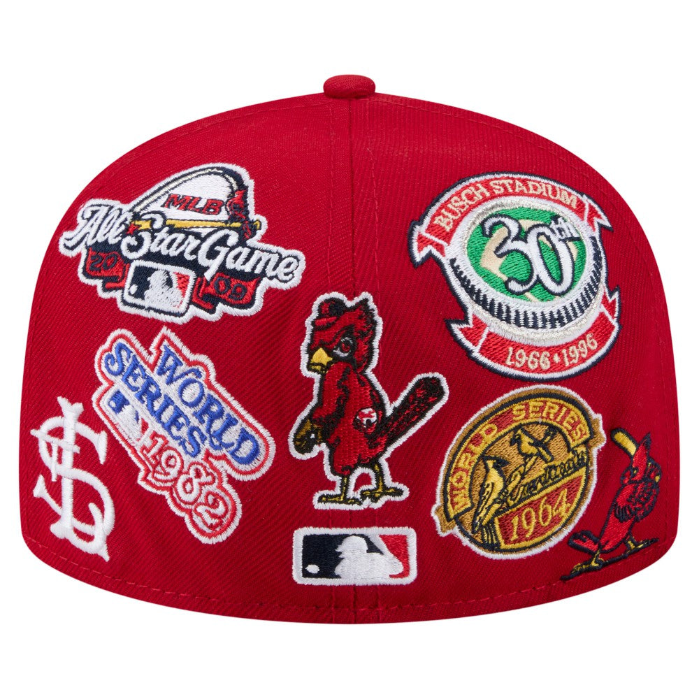 St. Louis Cardinals All Over 59FIFTY Fitted Hat - Red | New Era