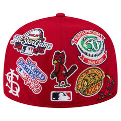 St. Louis Cardinals All Over 59FIFTY Fitted Hat - Red | New Era