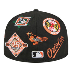 Baltimore Orioles All Over 59FIFTY Fitted Hat - Black | New Era