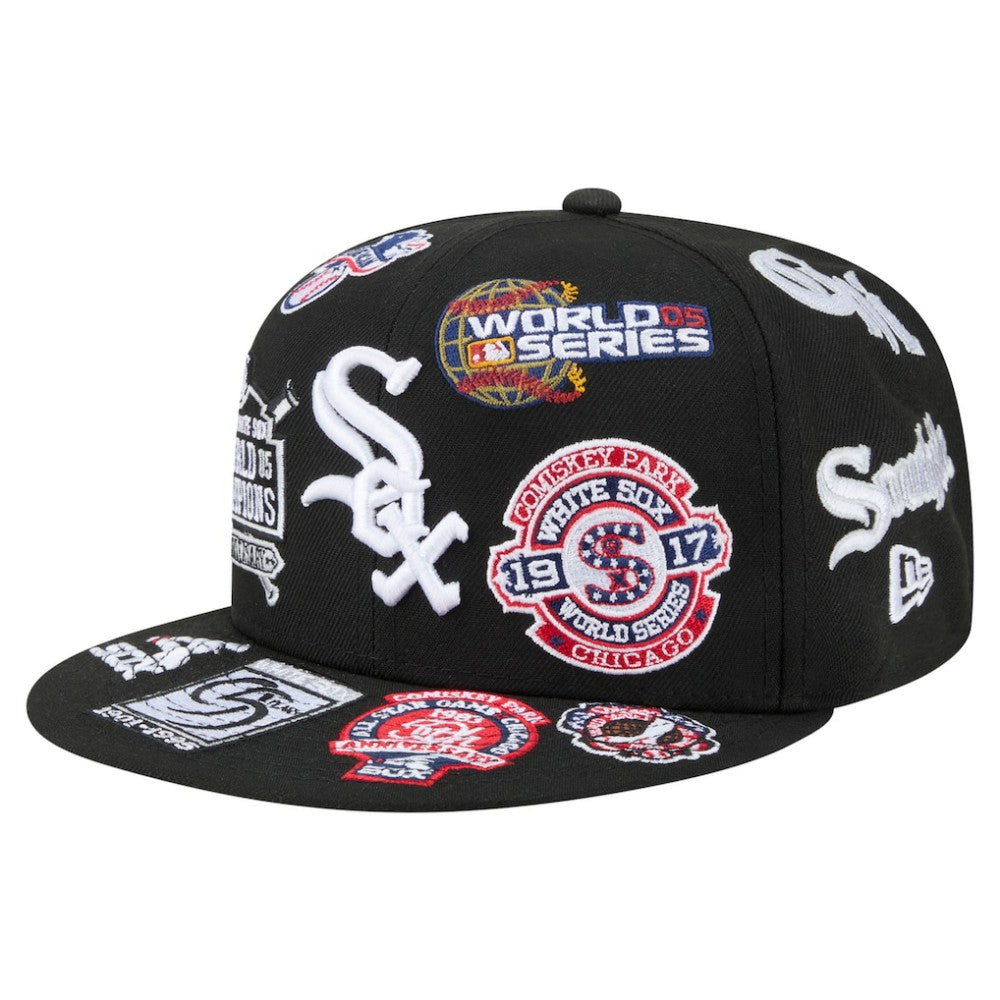 Chicago White Sox All Over 59FIFTY Fitted Hat - Black | New Era