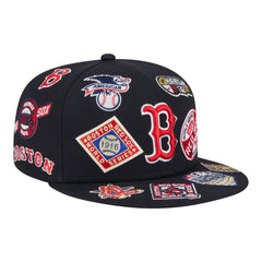 Boston Red Sox All Over 59FIFTY Fitted Hat - Navy | New Era