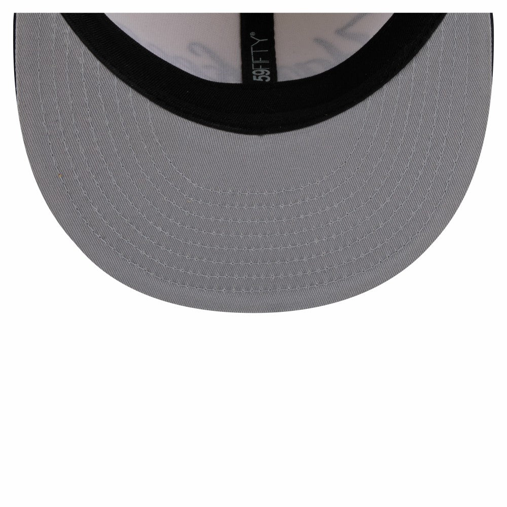 New York Yankees Two-Tone Stitch 59FIFTY Fitted Hat - Cream | New Era