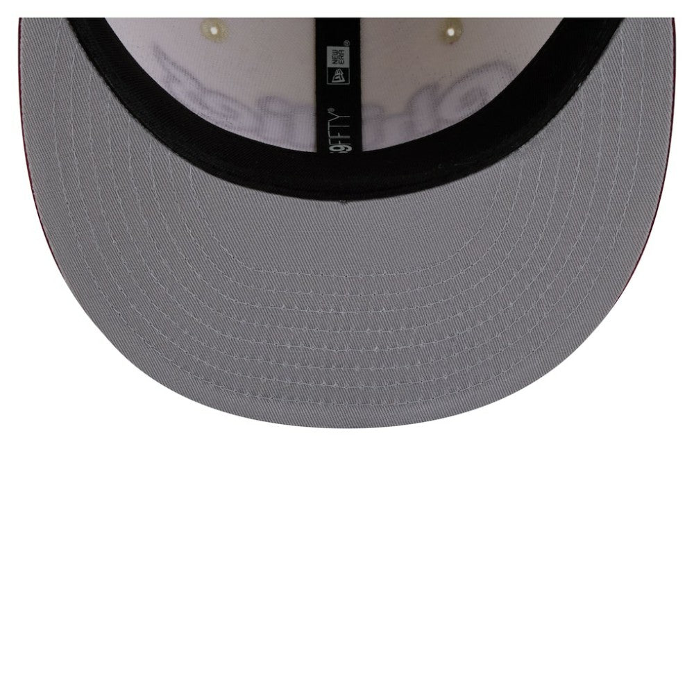 Philadelphia Phillies Two-Tone Stitch 59FIFTY Fitted Hat - Cream | New Era