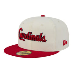 St. Louis Cardinals Two-Tone Stitch 59FIFTY Fitted Hat - Cream | New Era