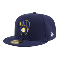 Milwaukee Brewers Hidden Hit 59FIFTY Fitted Hat - Navy | New Era