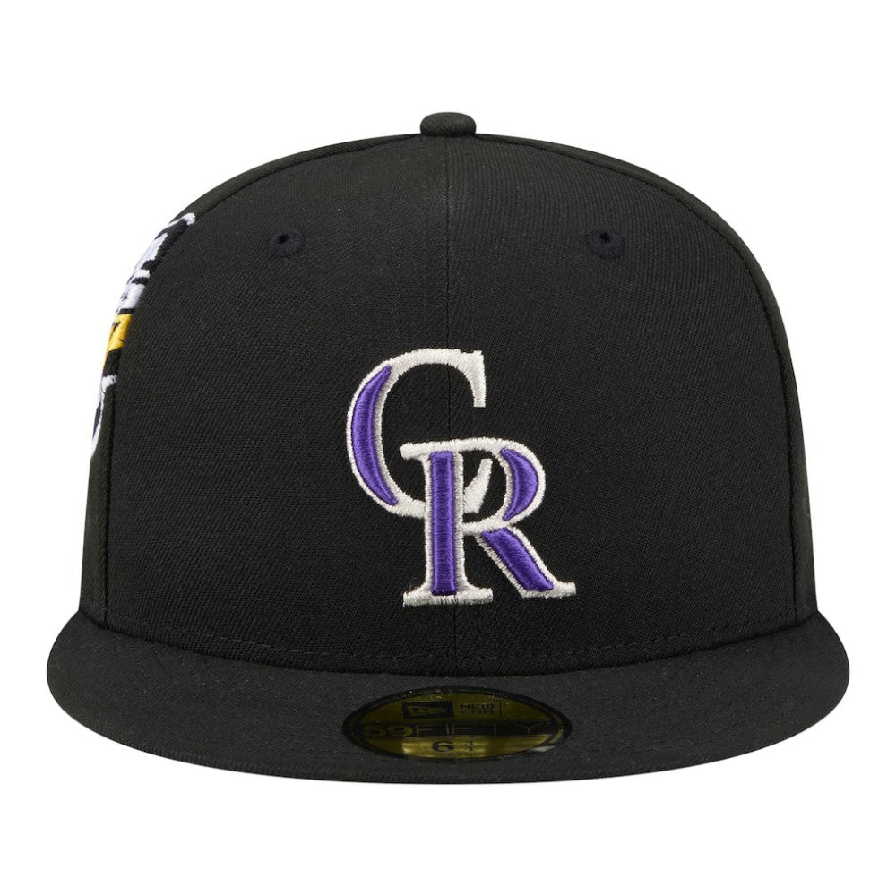 Colorado Rockies Hidden Hit 59FIFTY Fitted Hat - Black | New Era