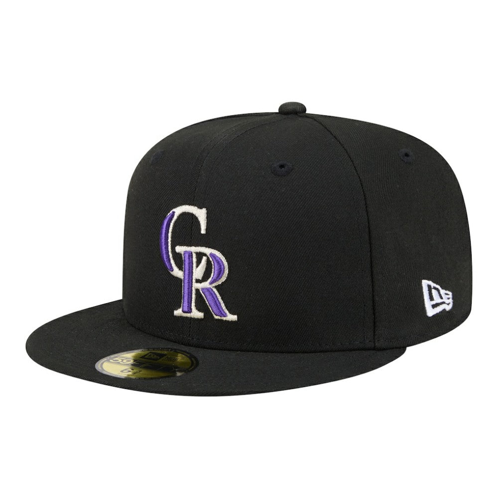 Colorado Rockies Hidden Hit 59FIFTY Fitted Hat - Black | New Era