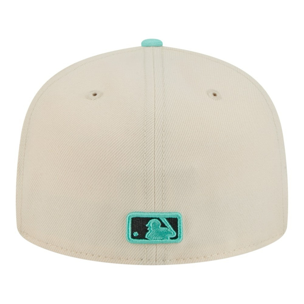 Chicago Cubs Two-Tone Color Pack 59FIFTY Fitted Hat - Light Beige/Turquoise | New Era