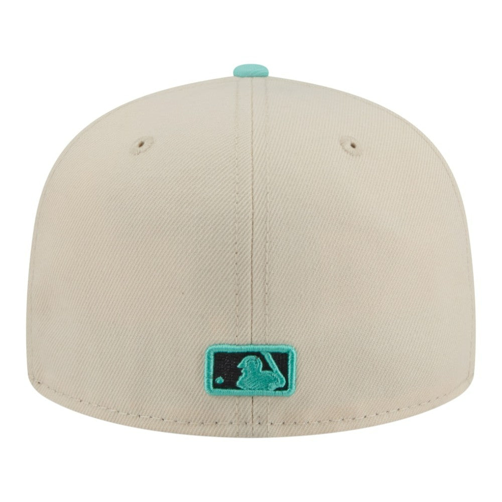 Cincinnati Reds Two-Tone Color Pack 59FIFTY Fitted Hat - Light Beige/Turquoise | New Era
