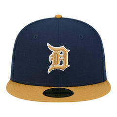 Detroit Tigers Two-Tone Color Pack 59FIFTY Fitted Hat - Navy/Khaki | New Era