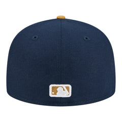 Milwaukee Brewers Two-Tone Color Pack 59FIFTY Fitted Hat - Navy/Khaki | New Era