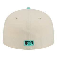 Athletics Two-Tone Color Pack 59FIFTY Fitted Hat - Light Beige/Turquoise | New Era