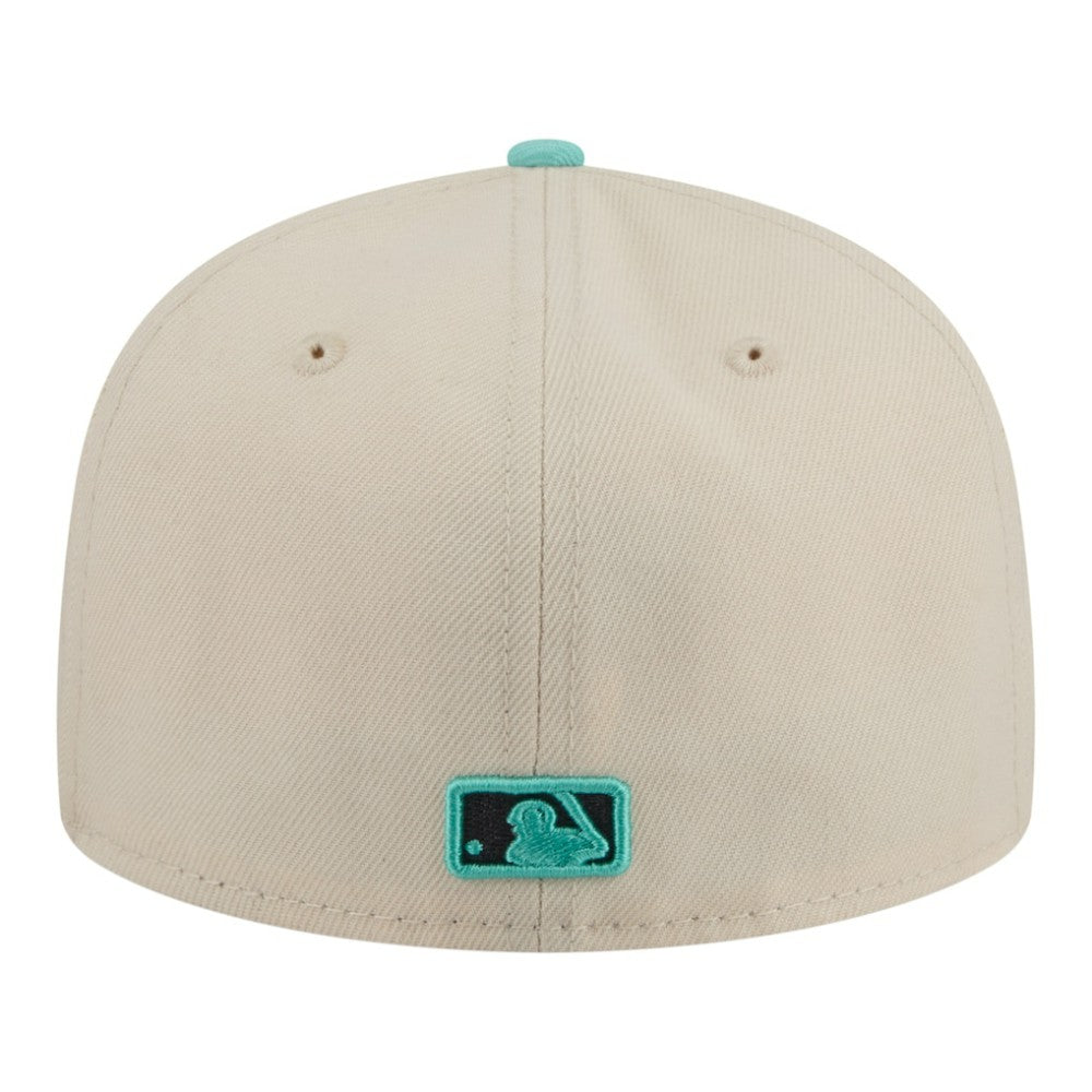 San Diego Padres Two-Tone Color Pack 59FIFTY Fitted Hat - Light Beige/Turquoise | New Era
