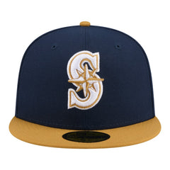 Seattle Mariners Two-Tone Color Pack 59FIFTY Fitted Hat - Navy/Khaki | New Era