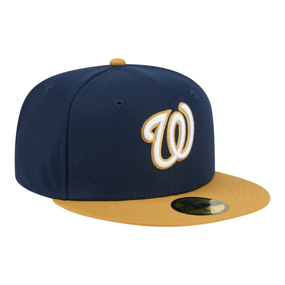 Washington Nationals Two-Tone Color Pack 59FIFTY Fitted Hat - Navy/Khaki | New Era