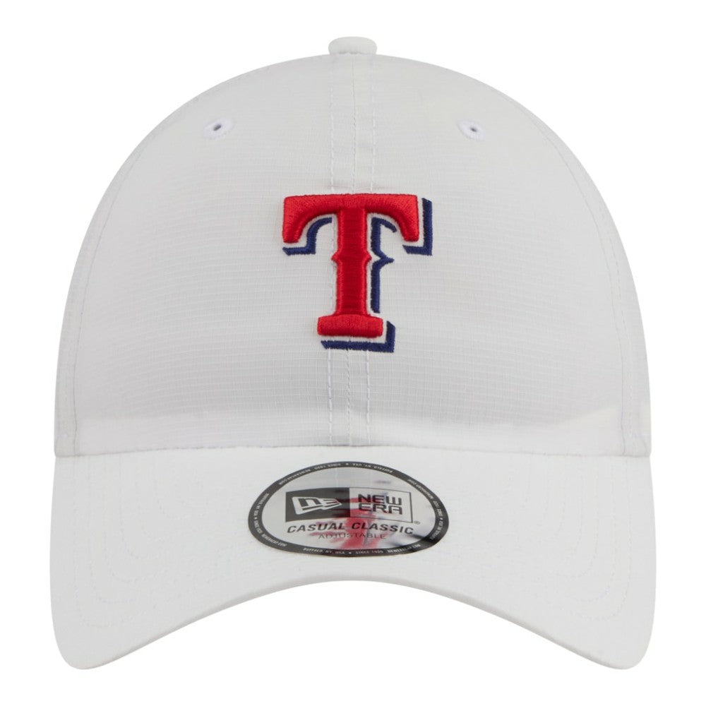 Texas Rangers Ripstop Casual Classic Adjustable Hat - White | New Era