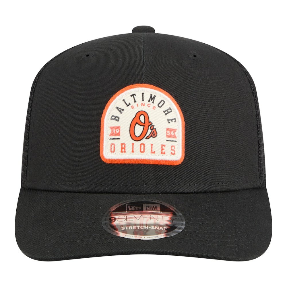 Baltimore Orioles Alternate Logo Contest 9SEVENTY Adjustable Trucker Hat - Black | New Era