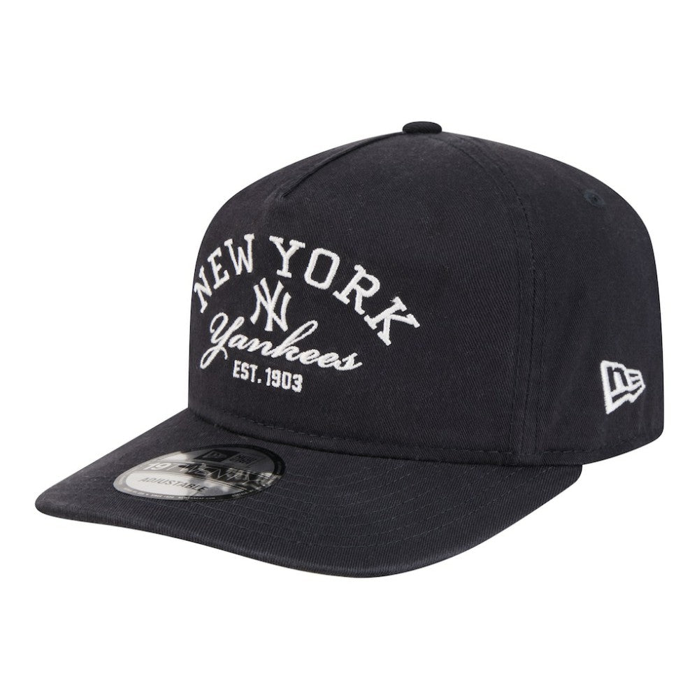 New York Yankees Stacked 19TWENTY Adjustable Hat - Navy | New Era
