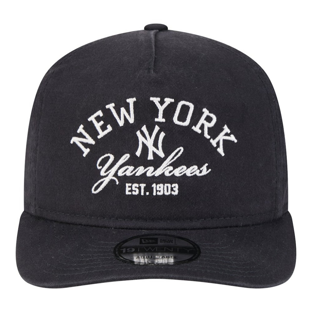New York Yankees Stacked 19TWENTY Adjustable Hat - Navy | New Era