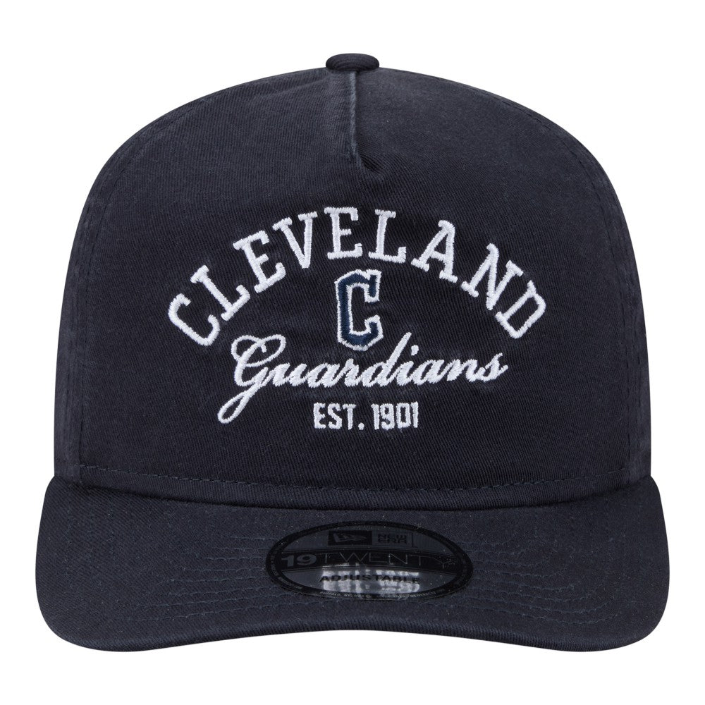 Cleveland Guardians Stacked 19TWENTY Adjustable Hat - Navy | New Era