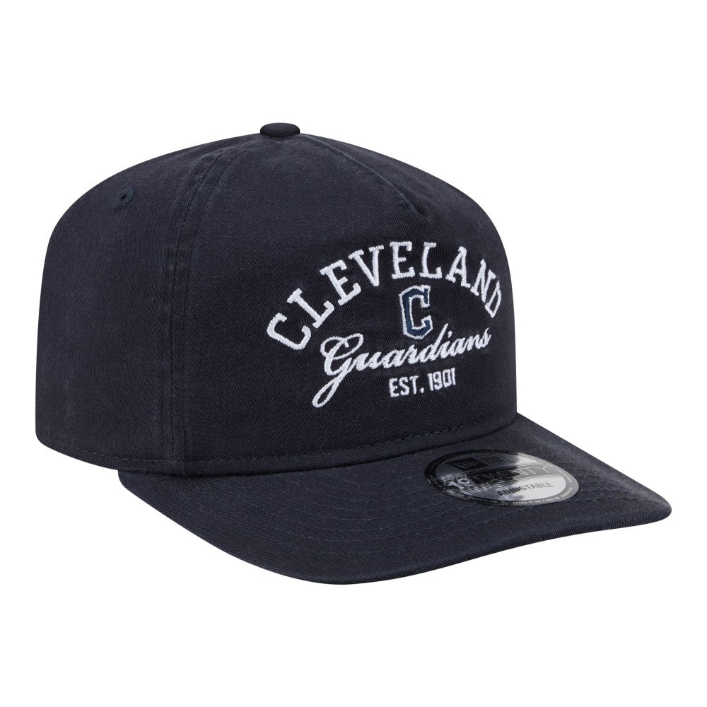 Cleveland Guardians Stacked 19TWENTY Adjustable Hat - Navy | New Era