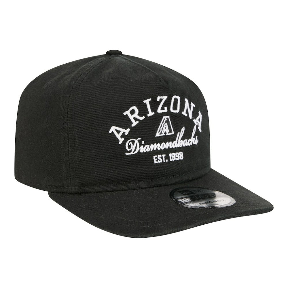 Arizona Diamondbacks Stacked 19TWENTY Adjustable Hat - Black | New Era