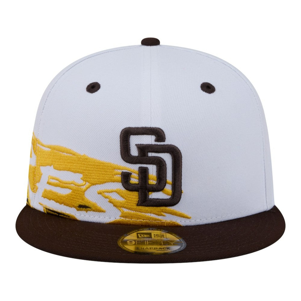 San Diego Padres 9FIFTY Snapback Hat - White/Brown | New Era