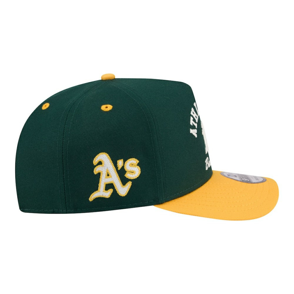 Athletics Arched A-Frame 9FIFTY Adjustable Hat - Green | New Era
