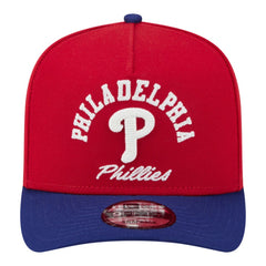 Philadelphia Phillies Arched A-Frame 9FIFTY Adjustable Hat - Red/Royal | New Era