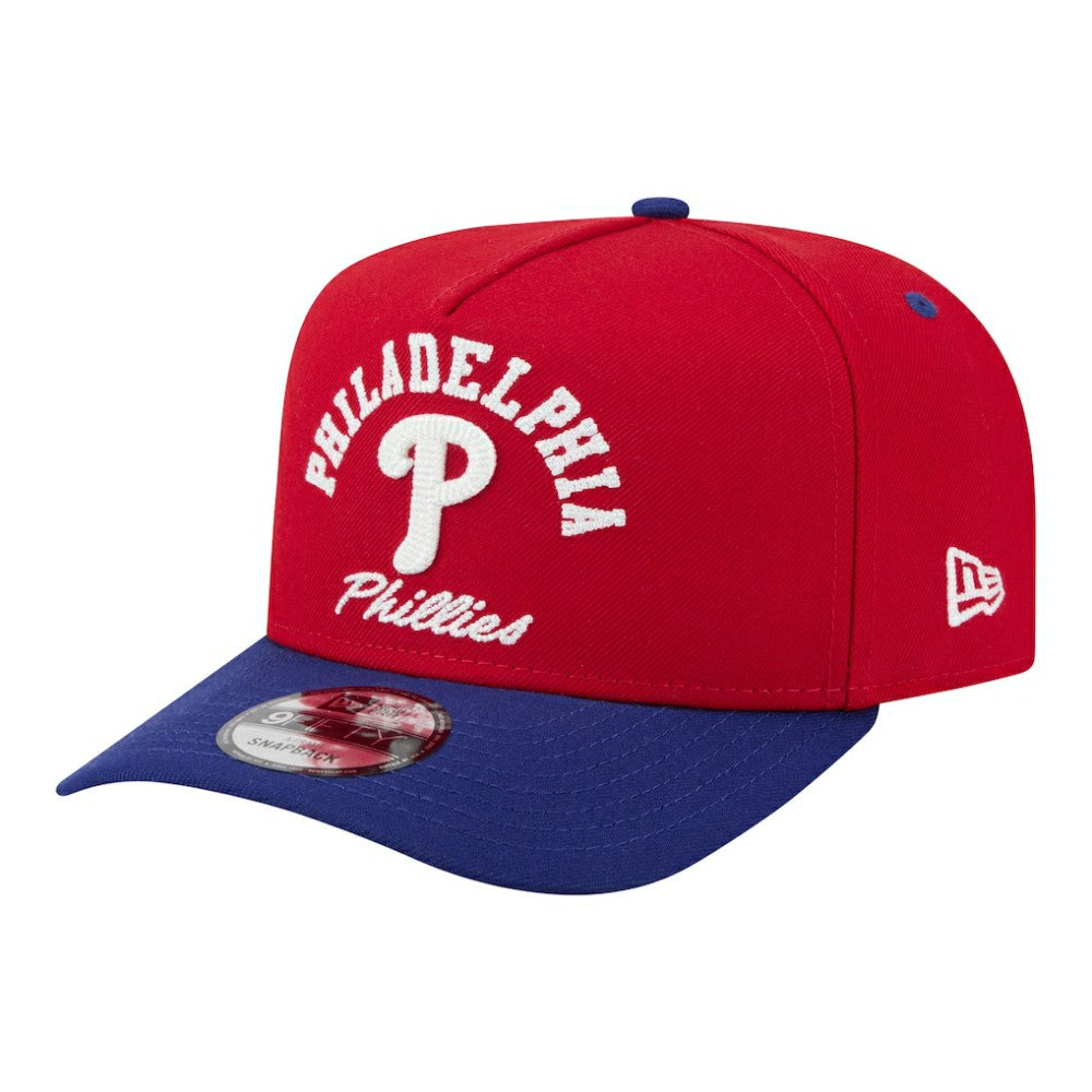 Philadelphia Phillies Arched A-Frame 9FIFTY Adjustable Hat - Red/Royal | New Era