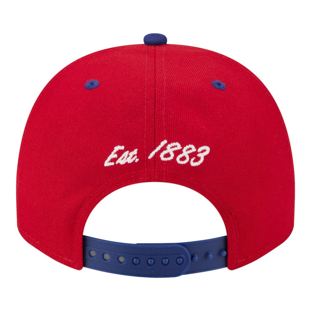 Philadelphia Phillies Arched A-Frame 9FIFTY Adjustable Hat - Red/Royal | New Era