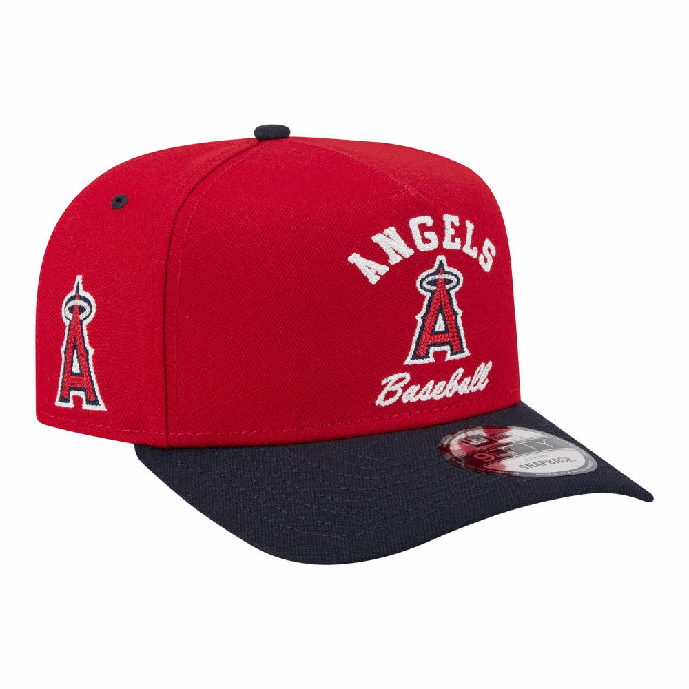 Los Angeles Angels Arched A-Frame 9FIFTY Adjustable Hat - Red/Navy | New Era