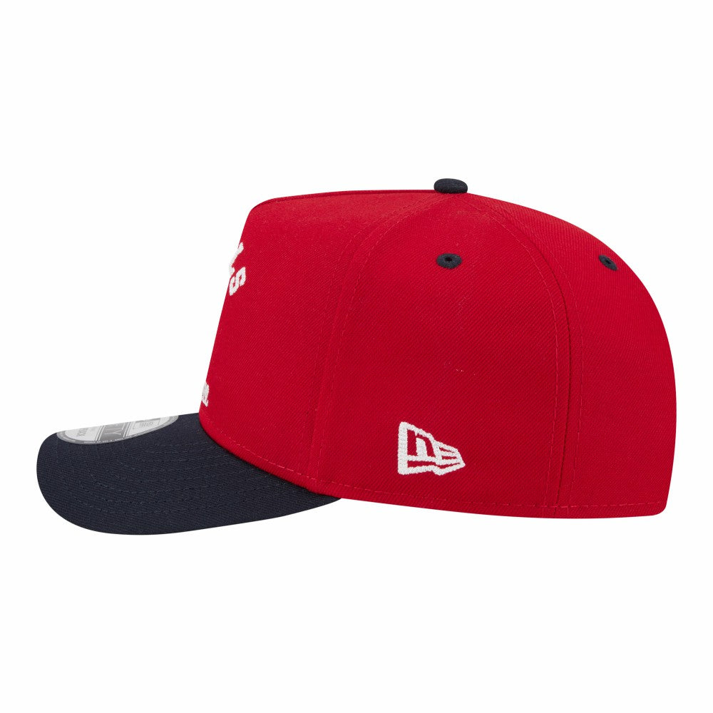 Los Angeles Angels Arched A-Frame 9FIFTY Adjustable Hat - Red/Navy | New Era