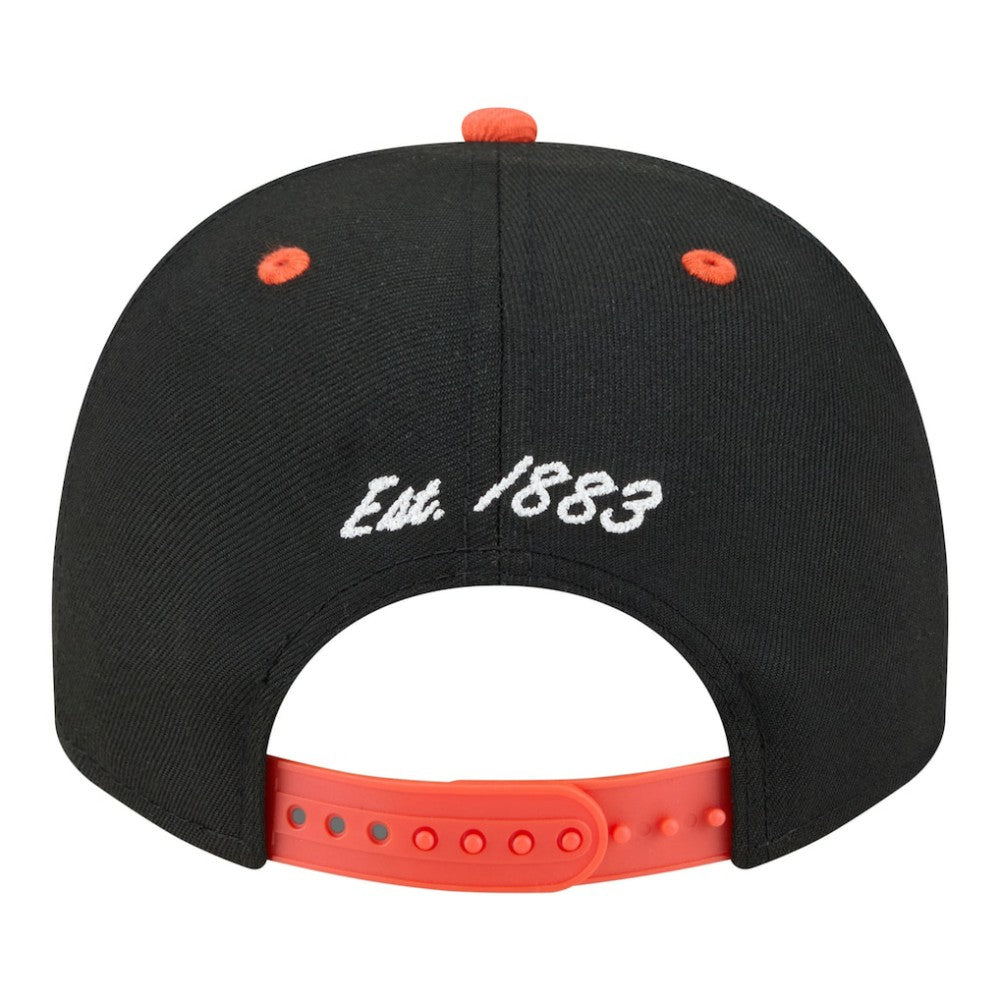 San Francisco Giants Arched A-Frame 9FIFTY Adjustable Hat - Black/Orange | New Era