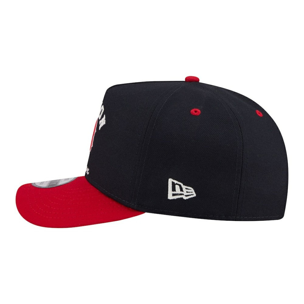 Boston Red Sox Arched A-Frame 9FIFTY Adjustable Hat - Navy/Red | New Era
