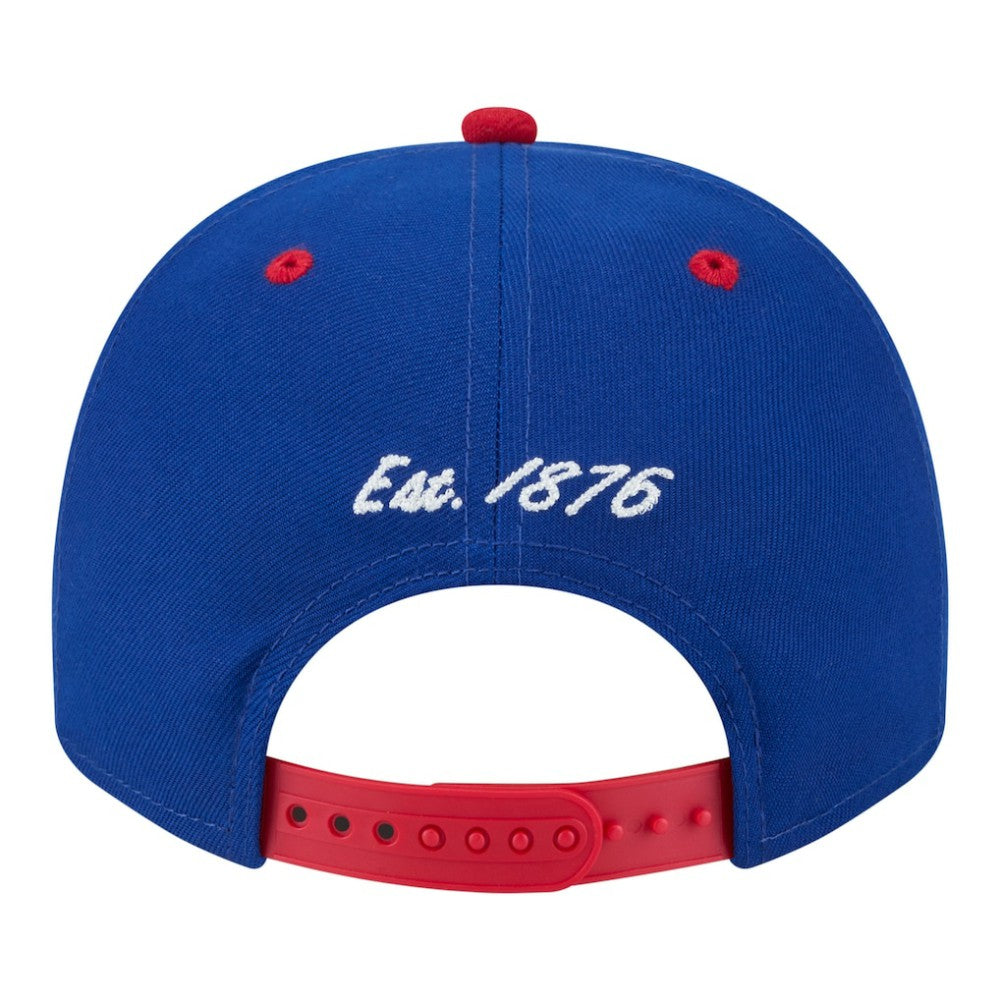 Chicago Cubs Arched A-Frame 9FIFTY Adjustable Hat - Royal/Red | New Era