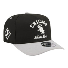Chicago White Sox Arched A-Frame 9FIFTY Adjustable Hat - Black | New Era