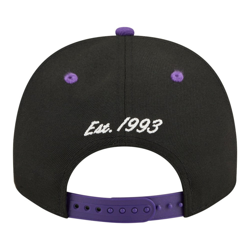 Colorado Rockies Arched A-Frame 9FIFTY Adjustable Hat - Black/Purple | New Era