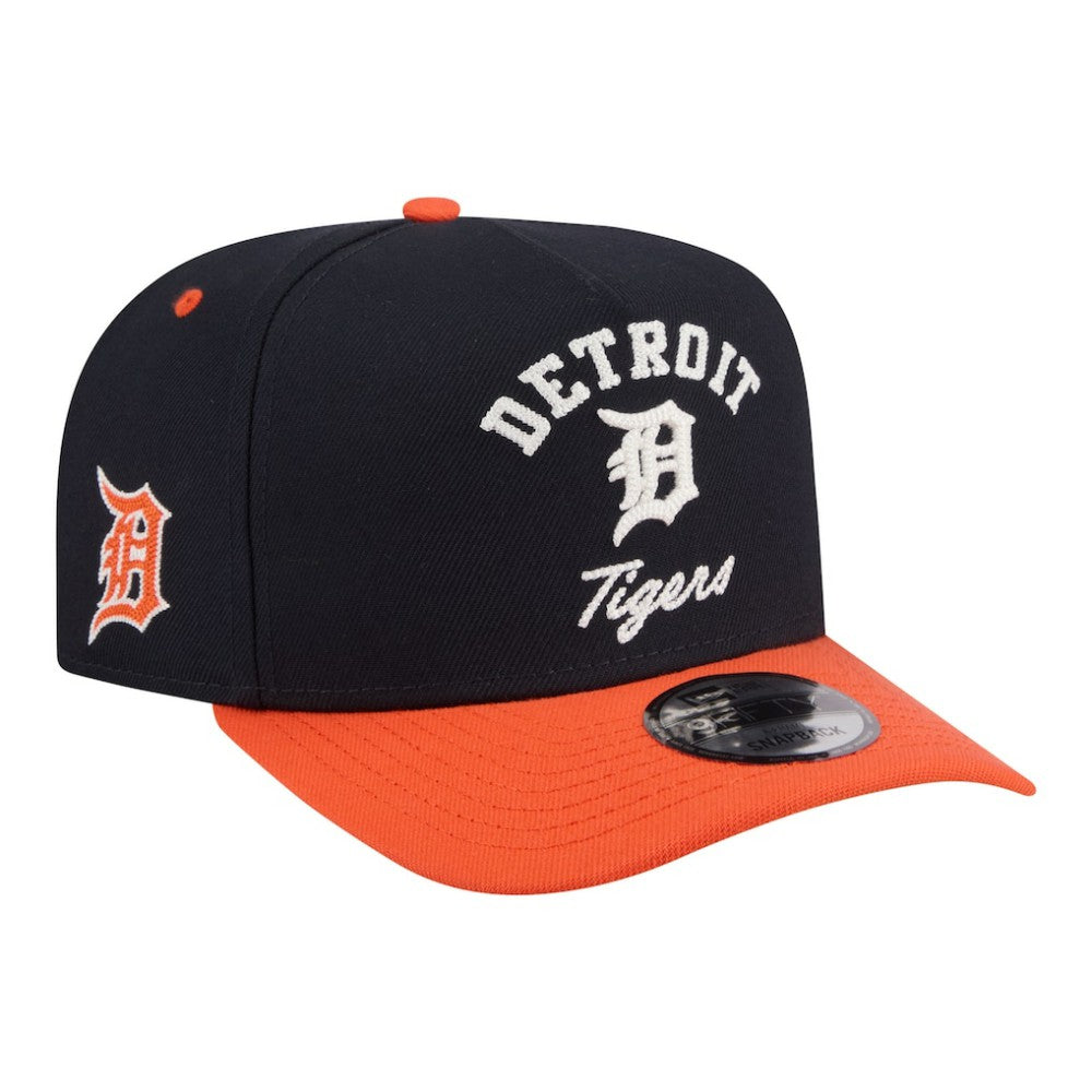 Detroit Tigers Arched A-Frame 9FIFTY Adjustable Hat - Navy/Orange | New Era