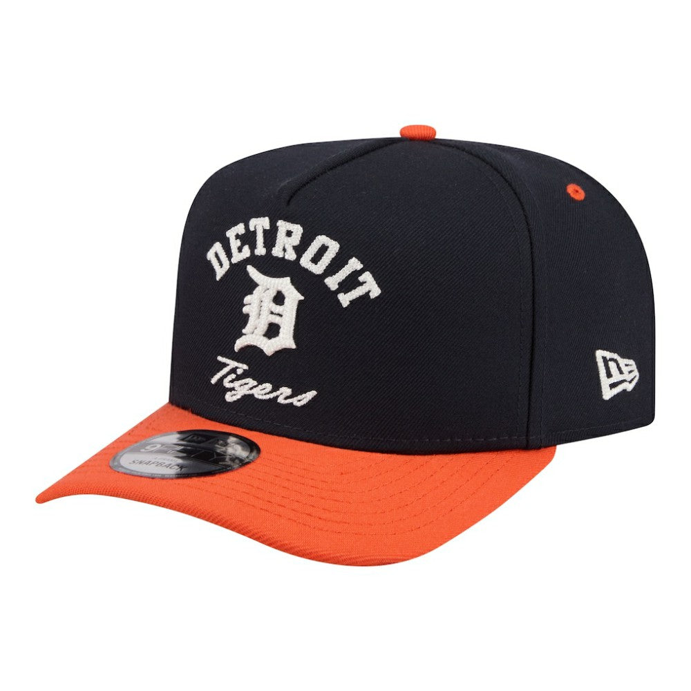 Detroit Tigers Arched A-Frame 9FIFTY Adjustable Hat - Navy/Orange | New Era