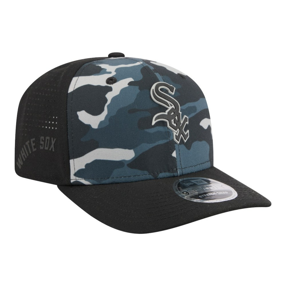 Chicago White Sox Tonal Camo 9SEVENTY Stretch-Snap Hat - Black | New Era